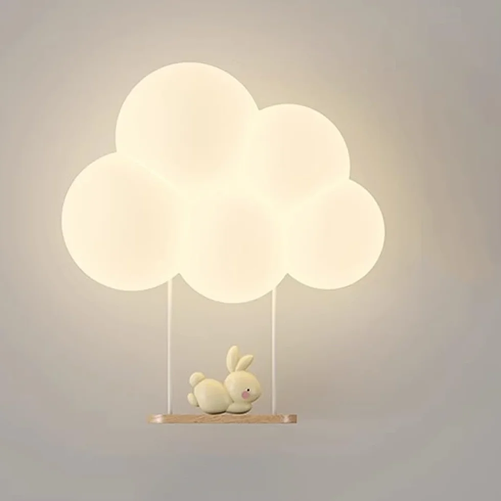 Appliques murales LED nuage pour chambre enfant fille réglable