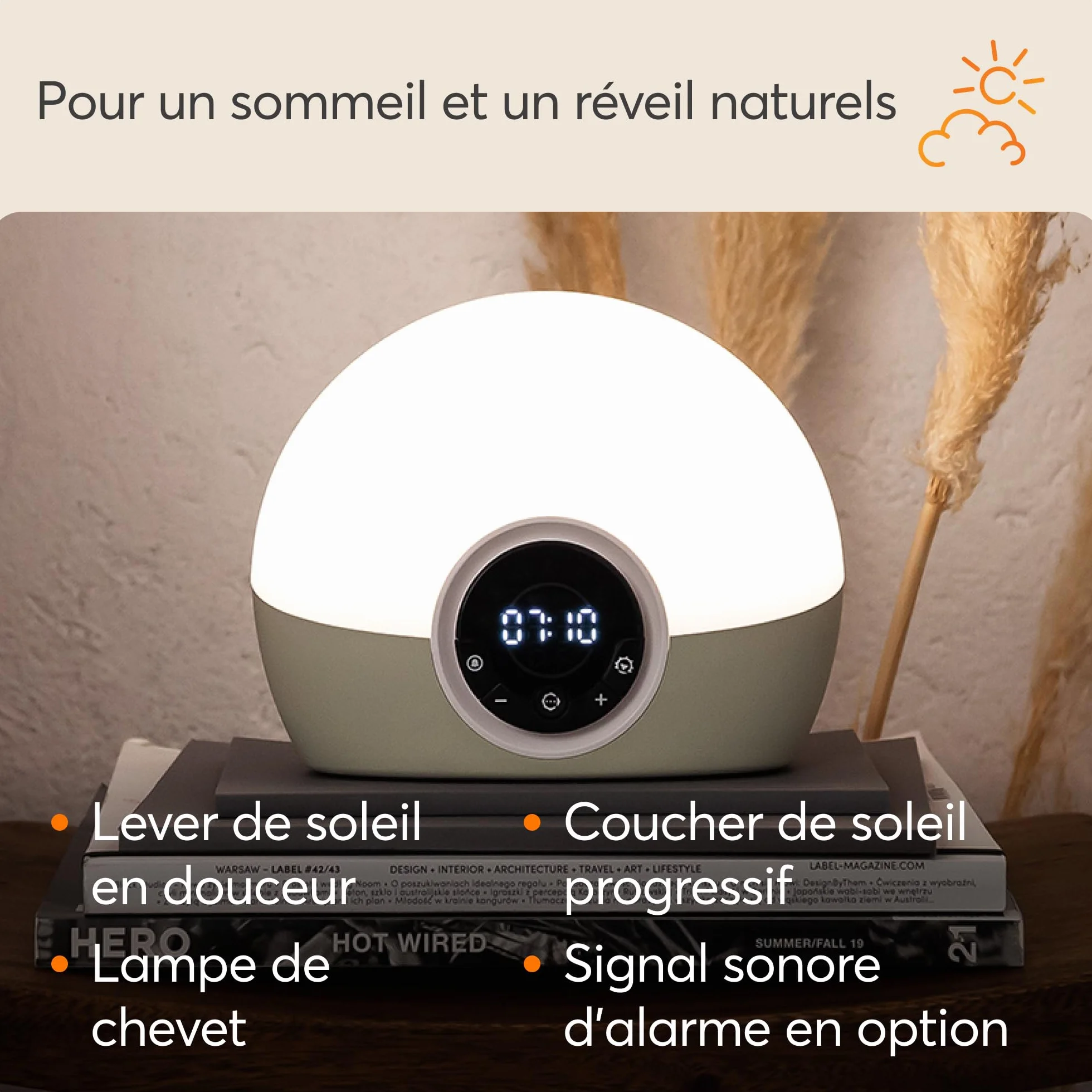 Lumie Bodyclock Spark 100 Réveil Simulateur d’Aube Crépuscule Plastique