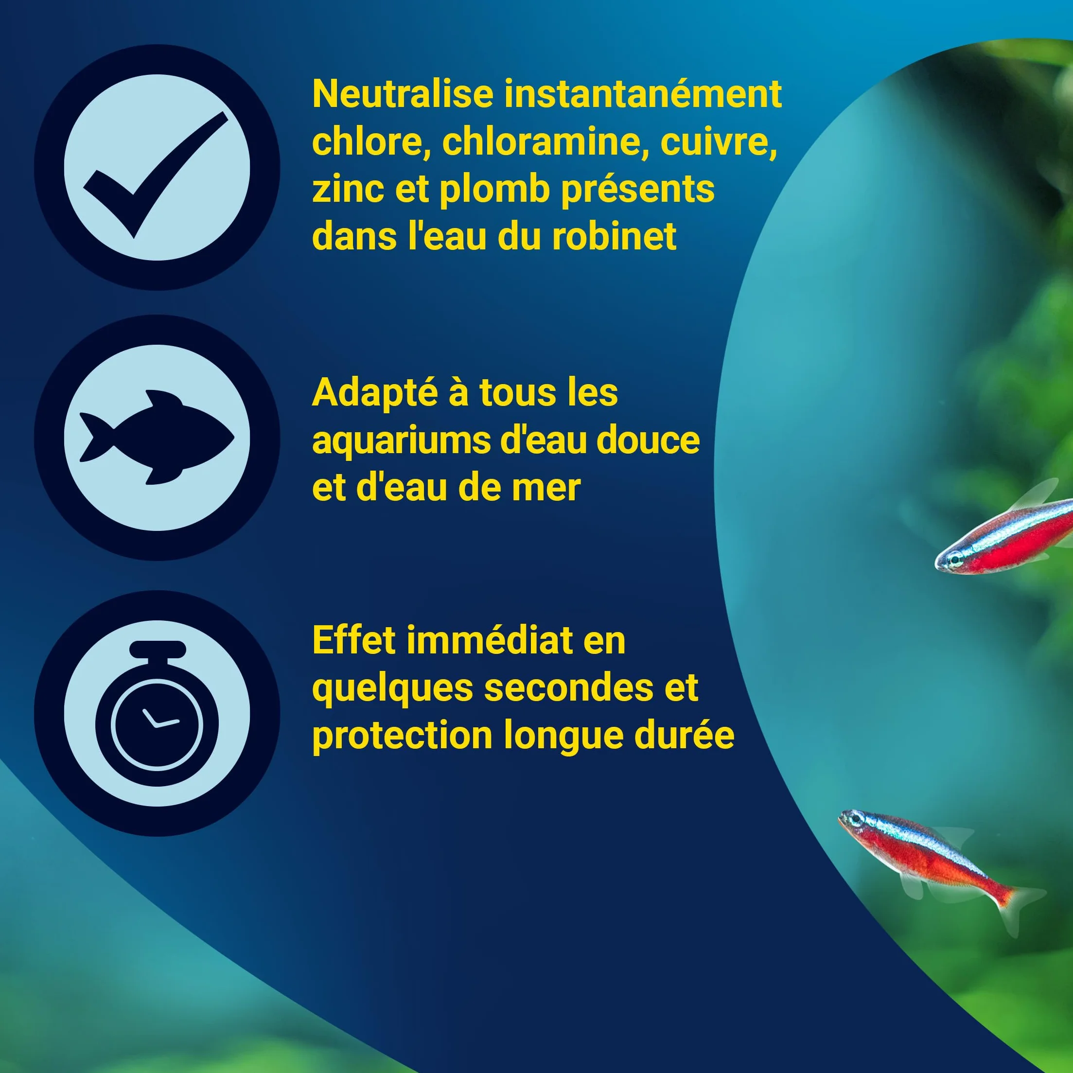 TETRA AquaSafe Conditionneur d'Eau Naturel 500 ml Anti-Stress Eau Douce Eau de Mer