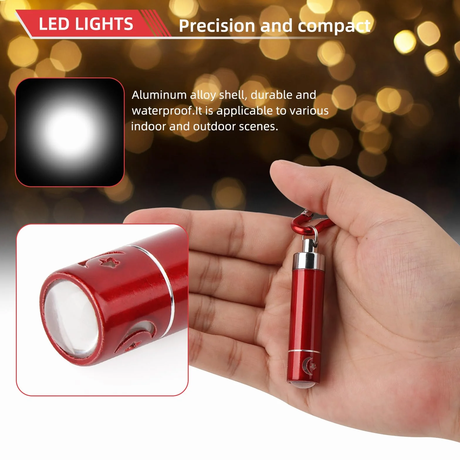 Lot de 14 lampes de poche LED colorées pour enfants - Mini lampe de poche pour camping et plein air