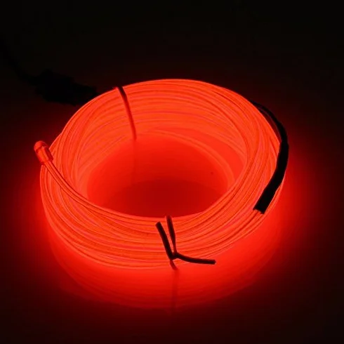 Guirlande Lumineuse LED Neon Flexible 3M Imperméable avec Télécommande 3 Modes Éclairage Rouge