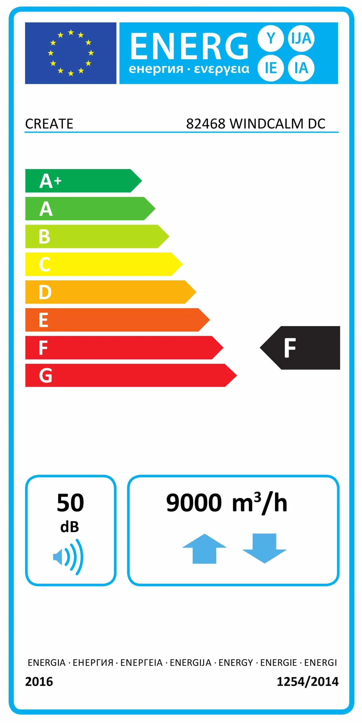 CREATE WINDCALM DC Ventilateur de plafond ABS noir pales effet bois clair 40W Silencieux Ø132 cm 6 vitesses minuterie été hiver