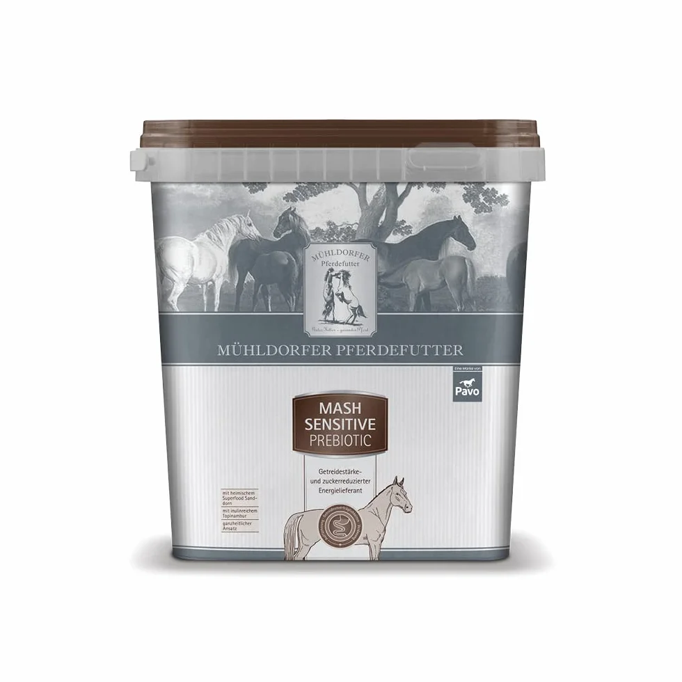 Mühldorfer Mash Sensitive Prebiotic Nourriture pour Chevaux 3 kg