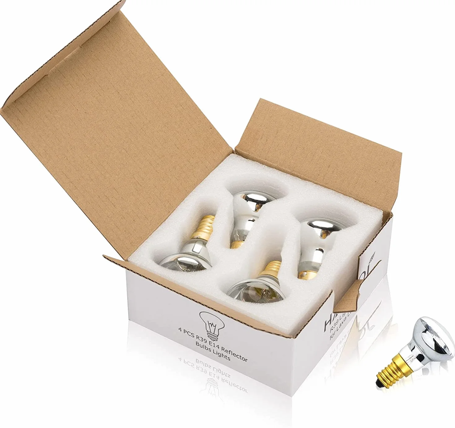 Ampoule Lampe à Lave R39 E14 25W 260lm 2800K Lot de 4