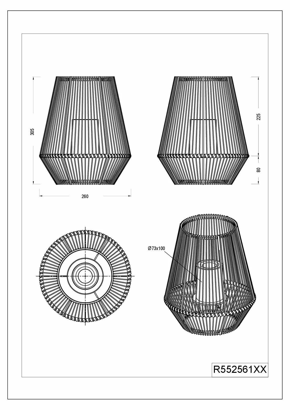 Reality Lampe de table Mineros LED Gris
