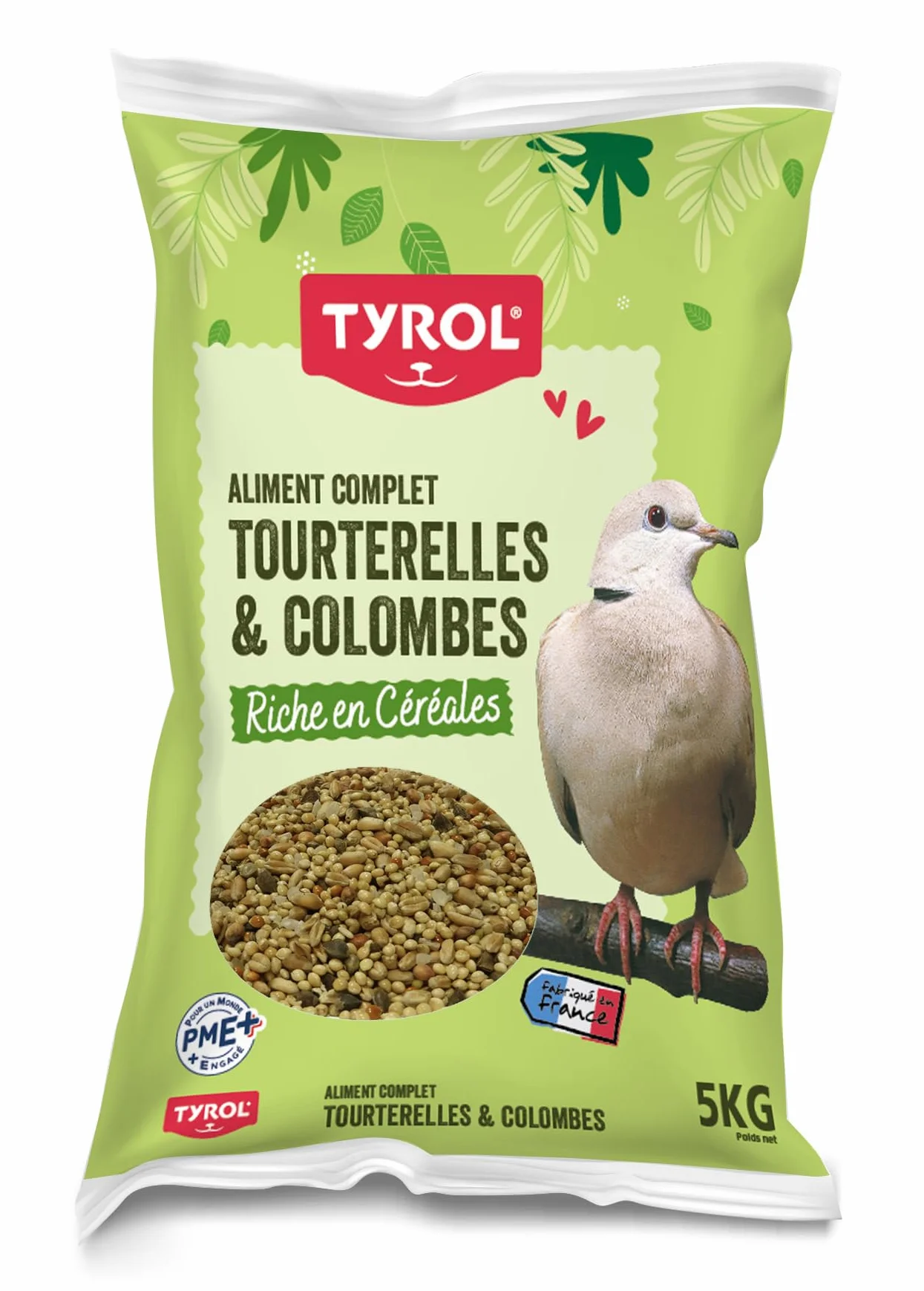 Tyrol Melange TOURTERELLES ET COLOMBES 5KG