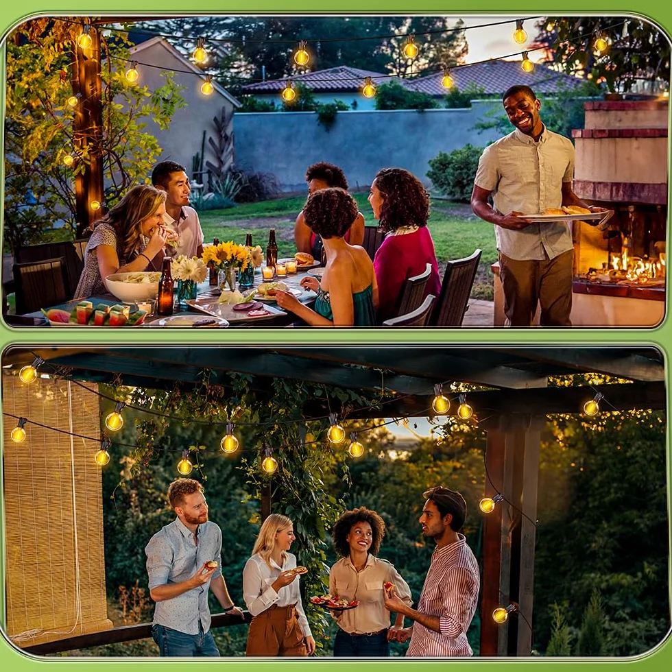 Guirlande Lumineuse Exterieure LED 10M Guinguette Jardin Terrasse Balcon