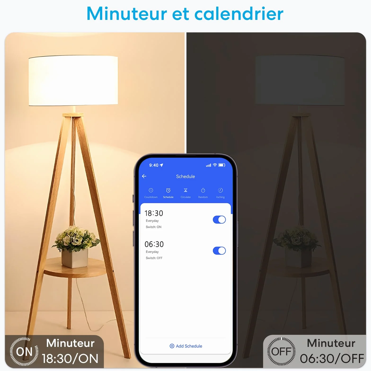 LoraTap Interrupteur WiFi E27, Commutateur Connecté Intelligent Compatible Alexa, Commande à Distance ON/OFF Lampe LED