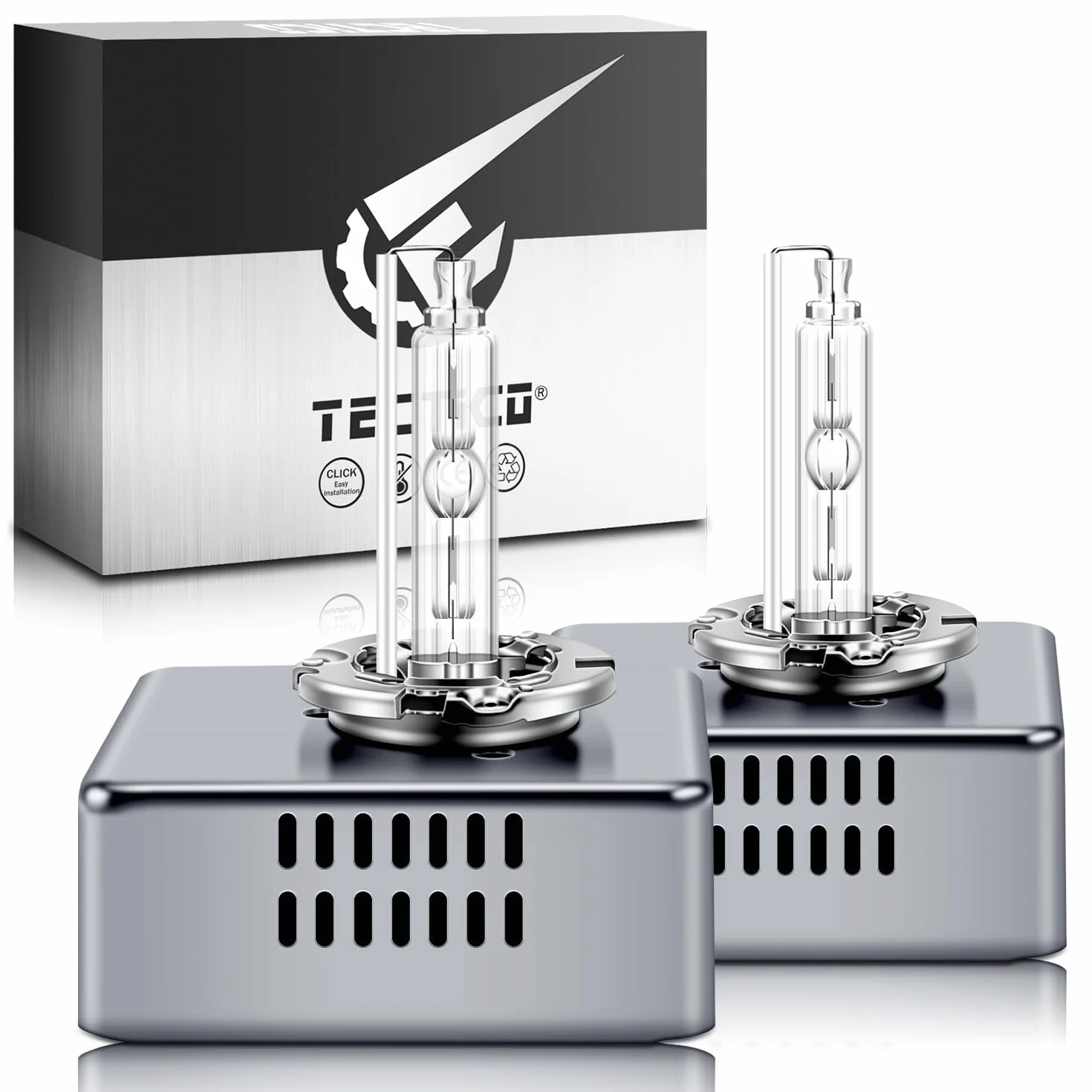 TECTICO Ampoule Xénon D5S 12V 25W HID 6000K Blanc 2 Pièces