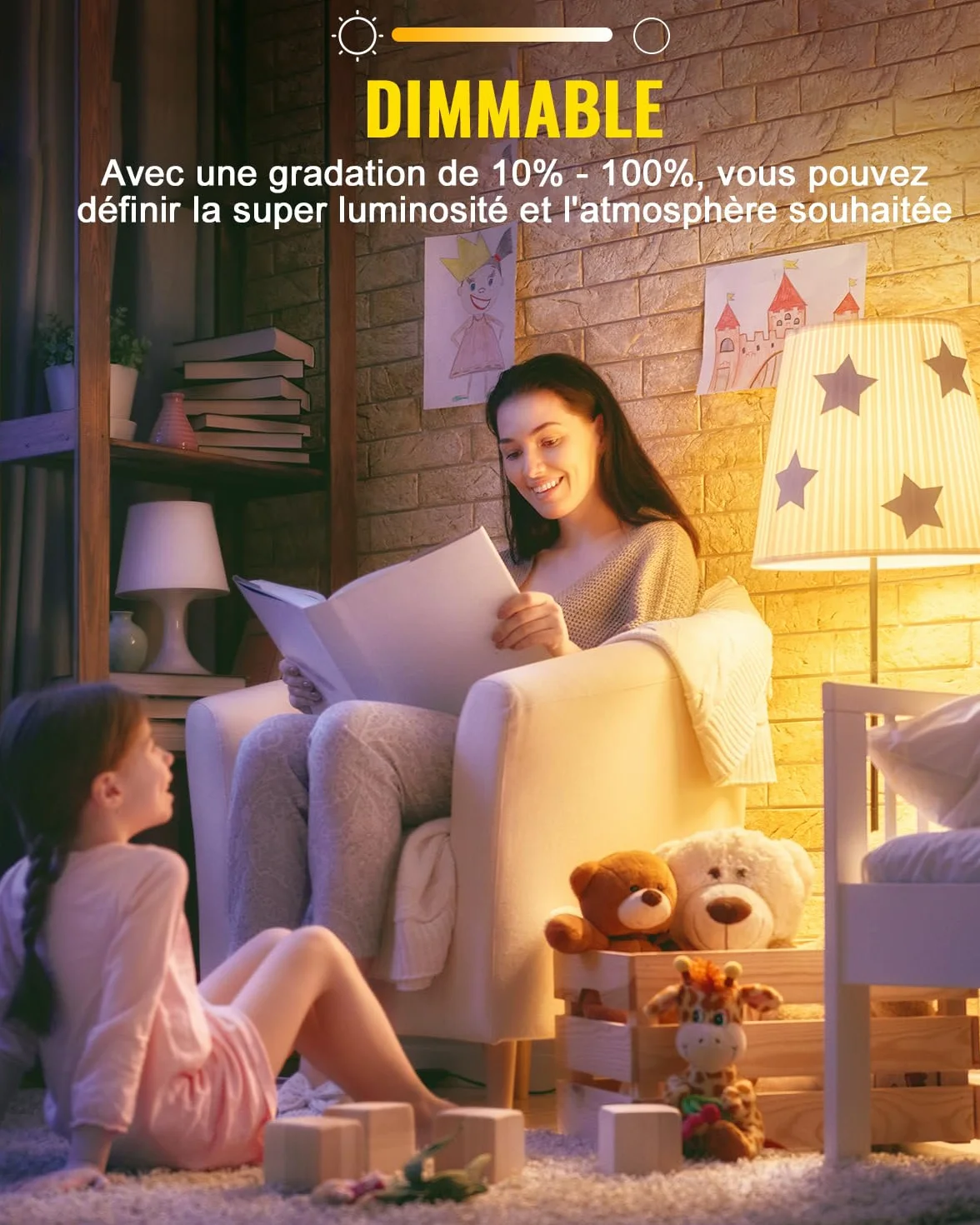 Ampoule Halogène Linéaire R7S 78mm 150W 2100lm 2800K Dimmable Blanc Chaud (Paquet de 5)